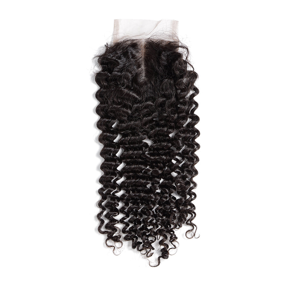 4x4 lace closure brazilian hair deep curly