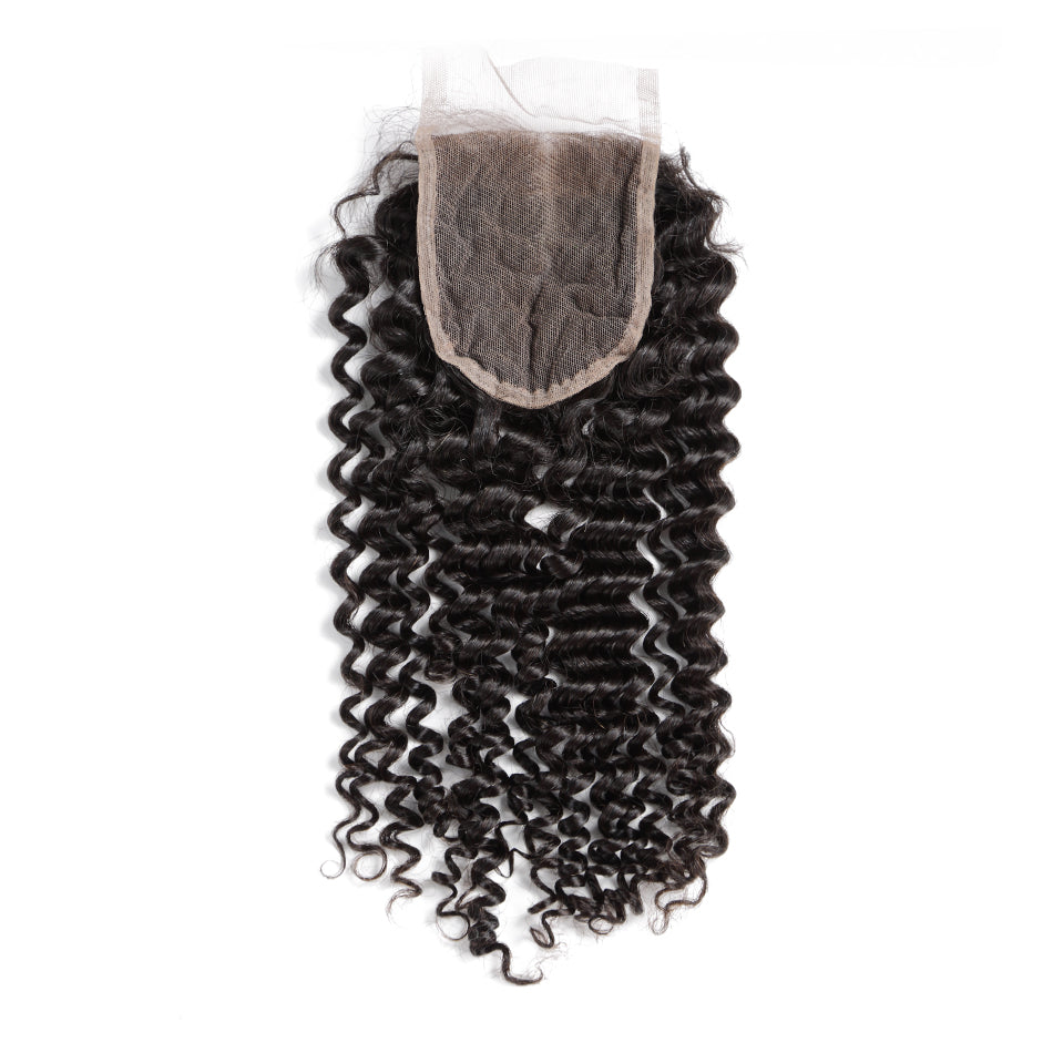 4x4 lace closure brazilian hair deep curly