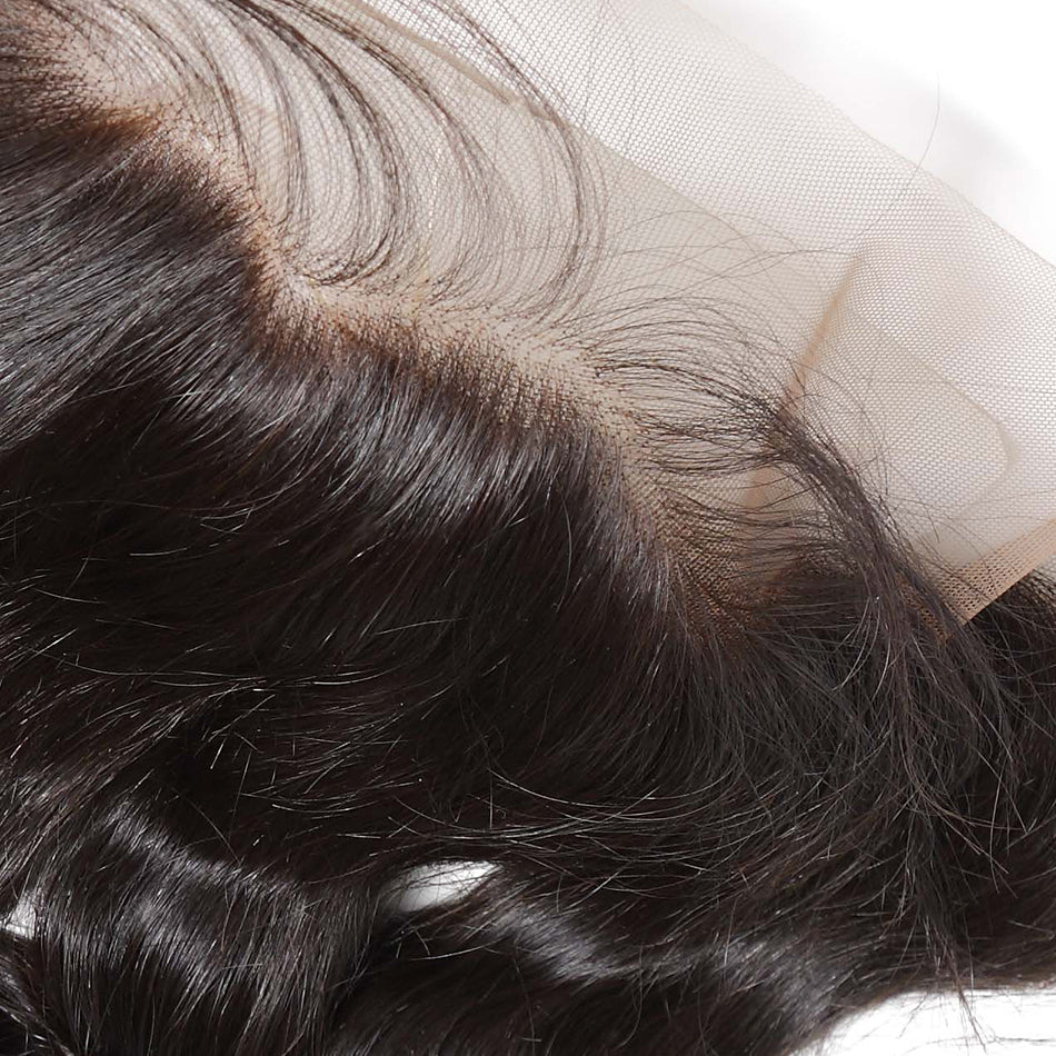 13x4 Lace frontal Human hair loose wave