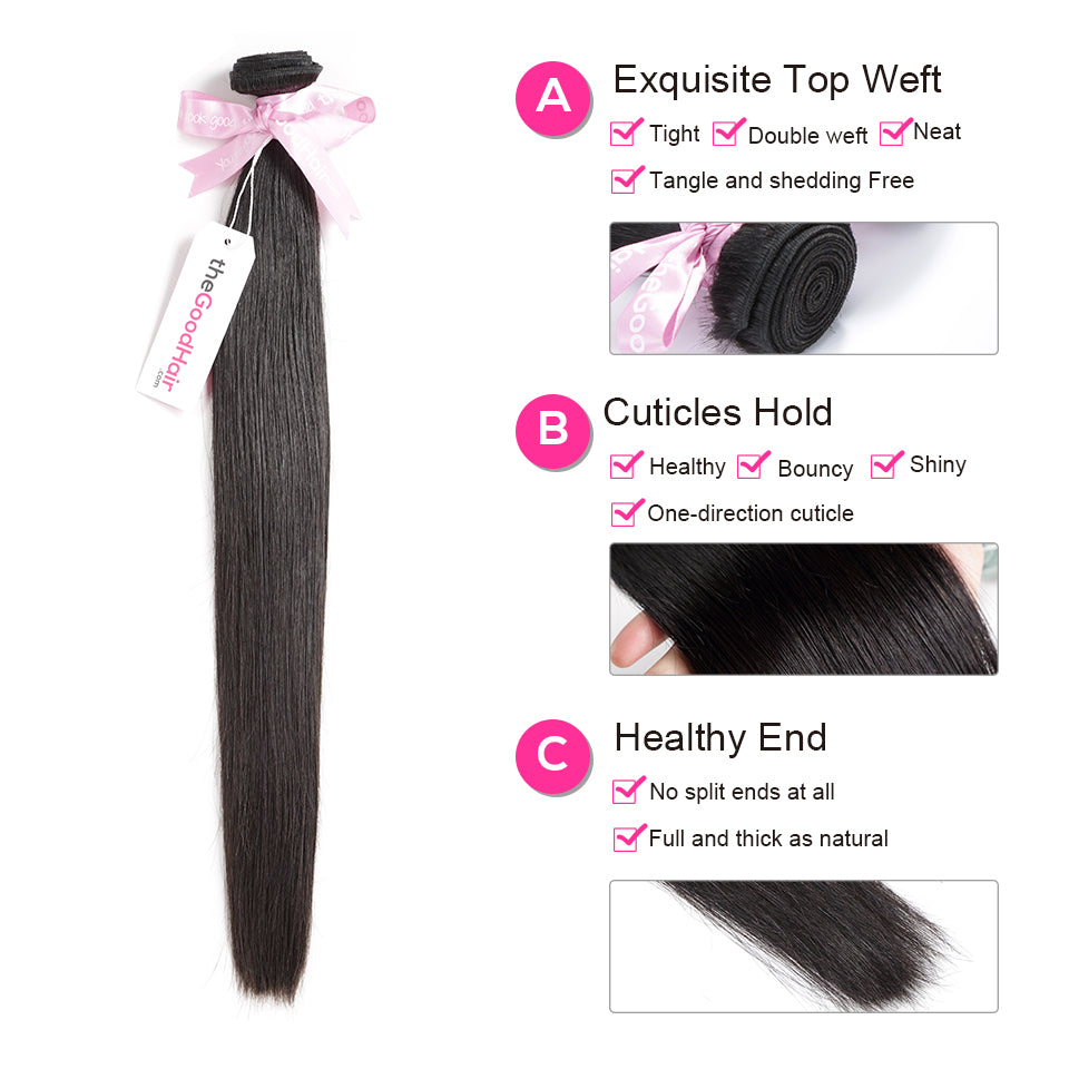 7A Hair Weave Brazilian Virgin Hair Straight