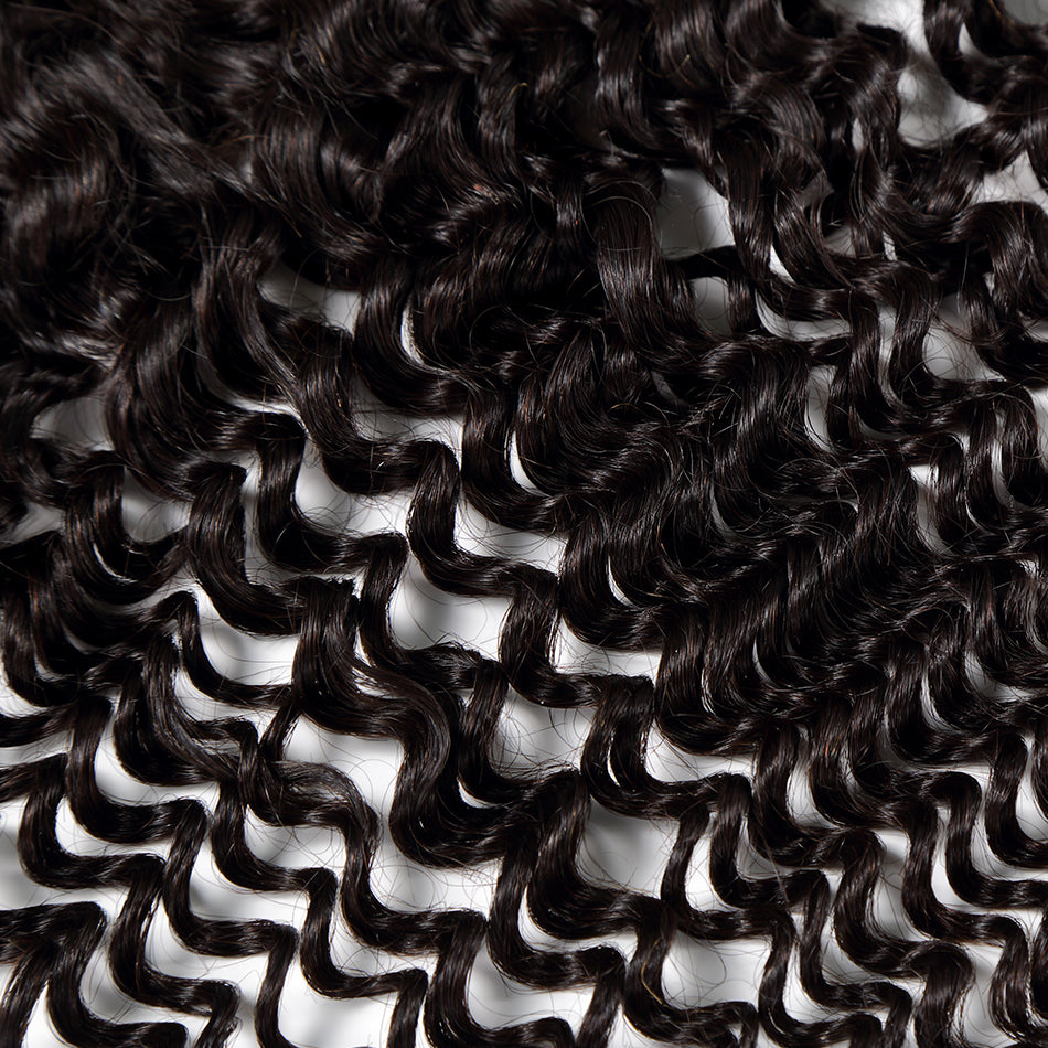 13x4 Lace frontal Human hair deep curly