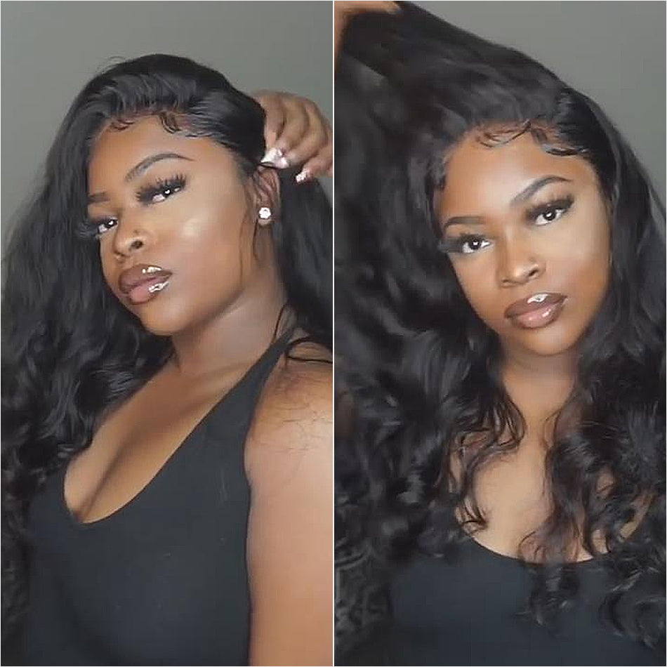 250% density breathable 360 lace wig pre plucked loose wave