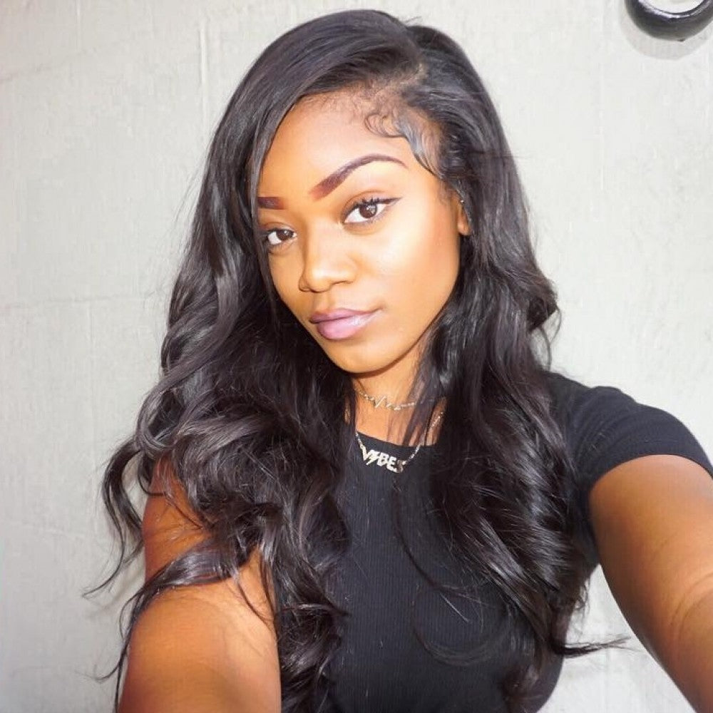 180% Density Breathable 360 Lace Wig Pre Plucked Body Wave