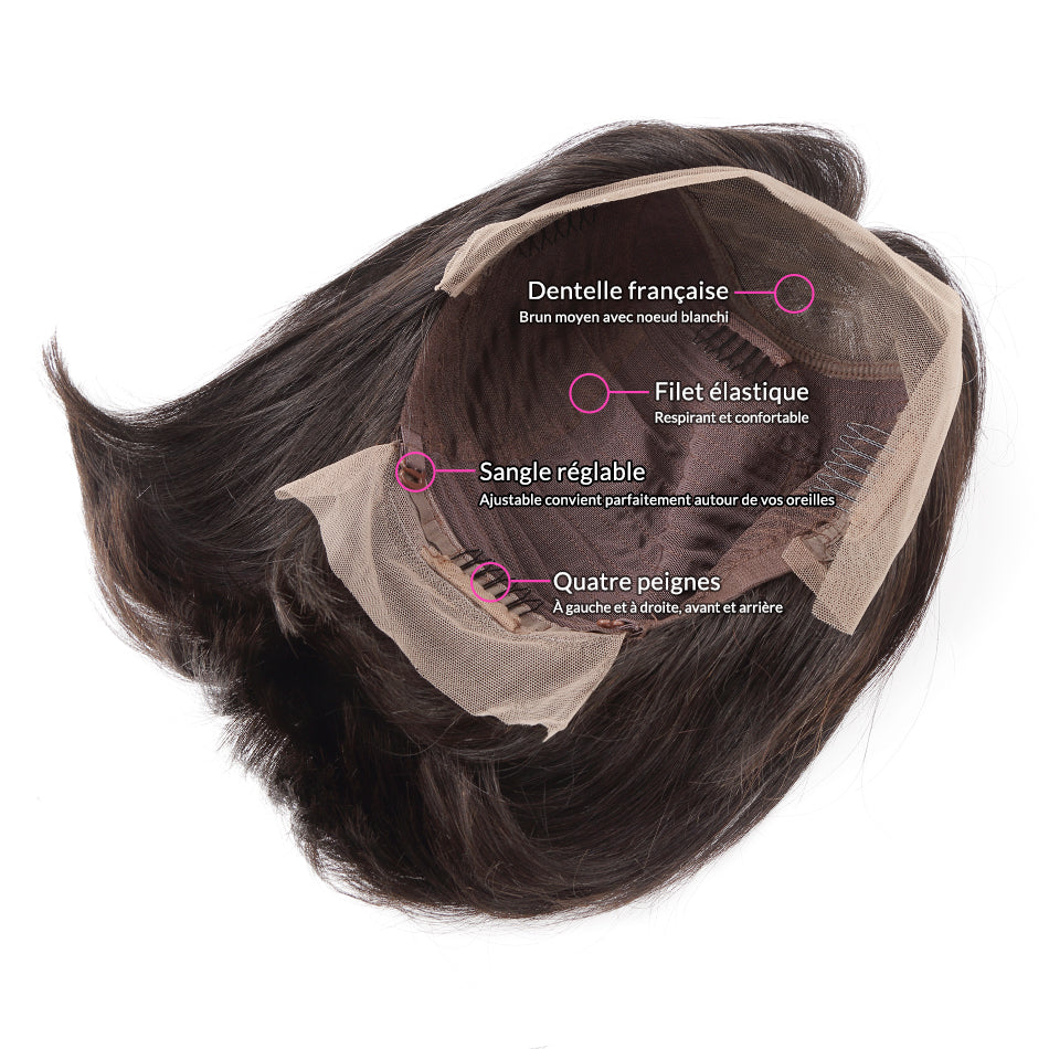 Bob wig human hair lace wig straight