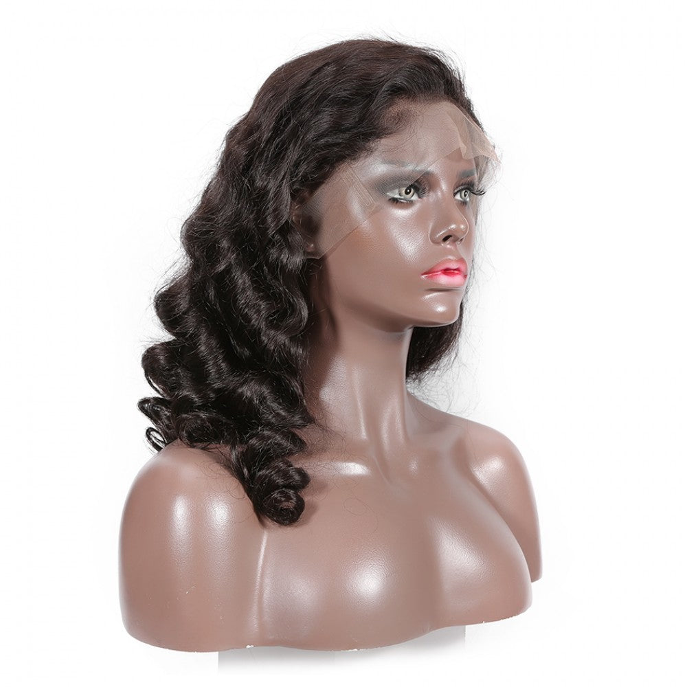 180% Density Breathable 360 Lace Wig Pre Plucked Loose Wave