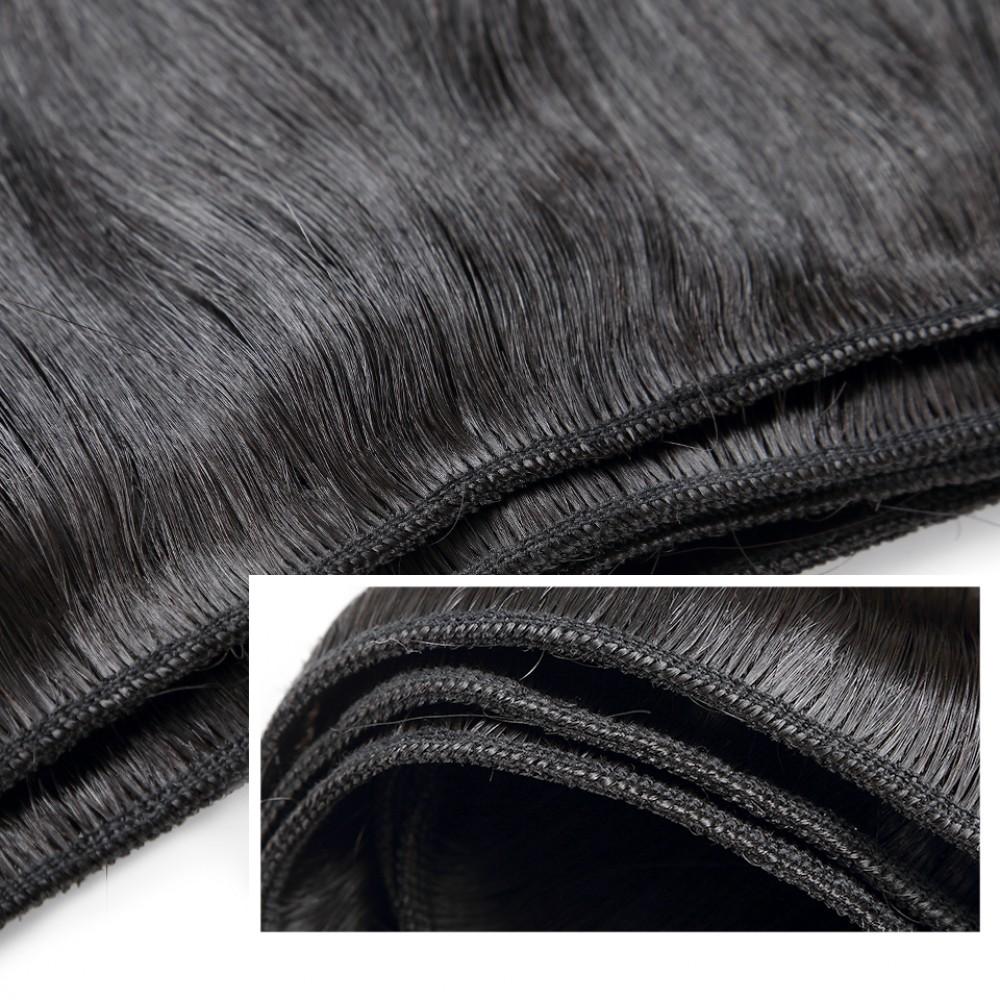 7A 2 Bundles Brazilian Hair with Frontal Straight