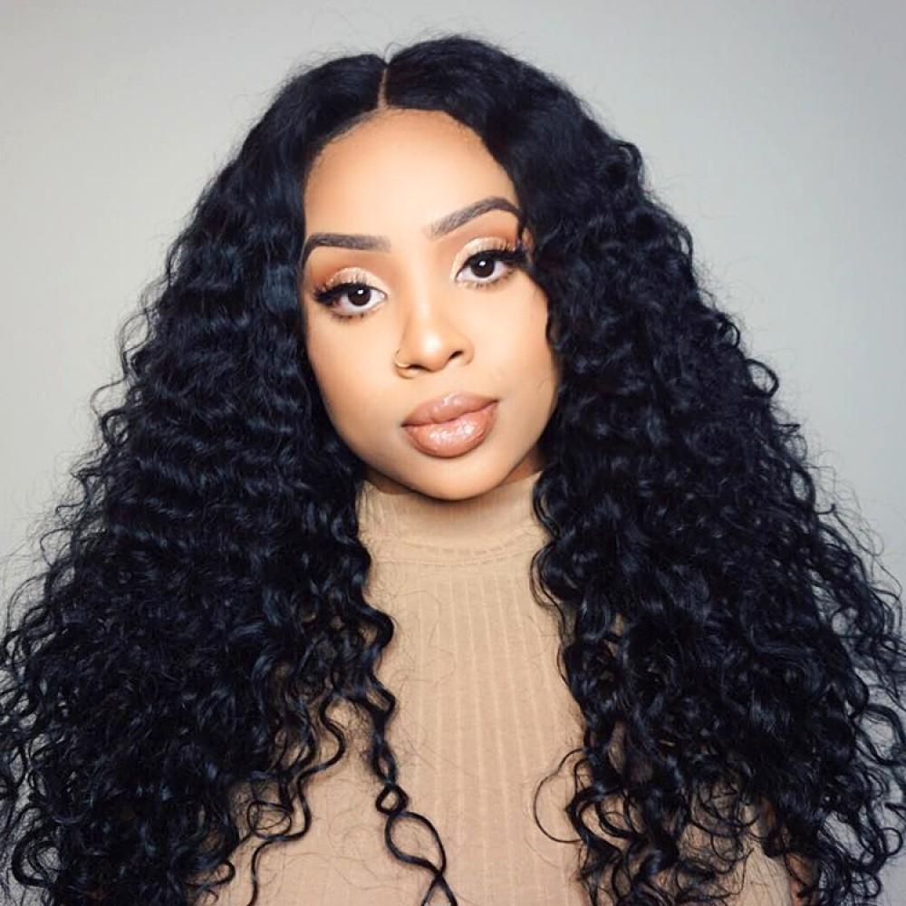 8A Hair Weave Indian Virgin Hair Deep Wave