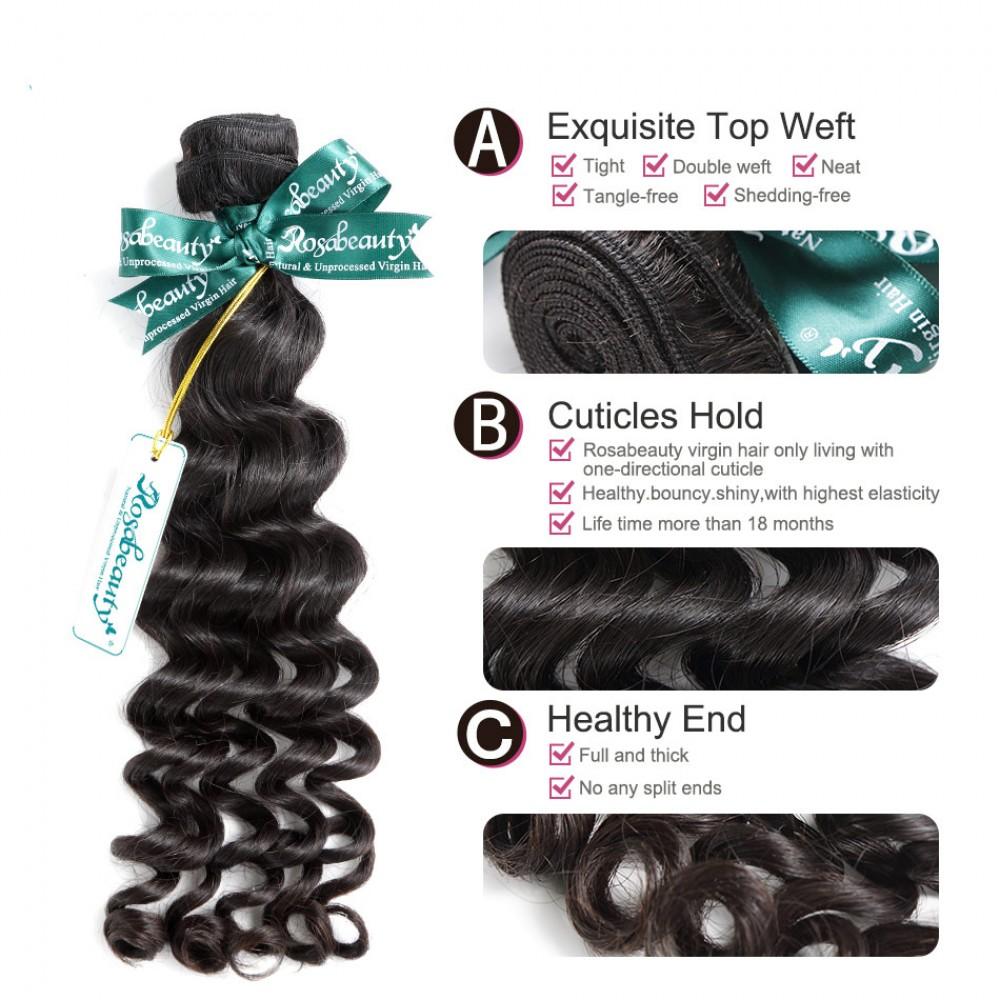 8A Hair Weave Brazilian Hair Loose Curly