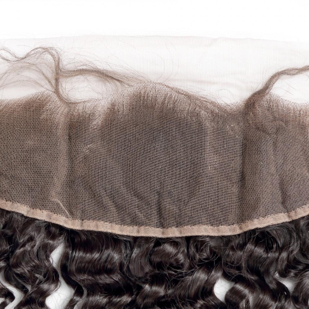 7A 2 Bundles Brazilian Hair with Frontal Deep Wave