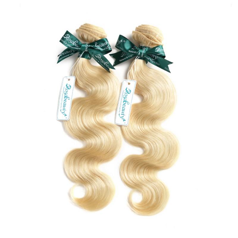 8A #613 Blonde Body Wave Hair Bundles 4-5 Bundles