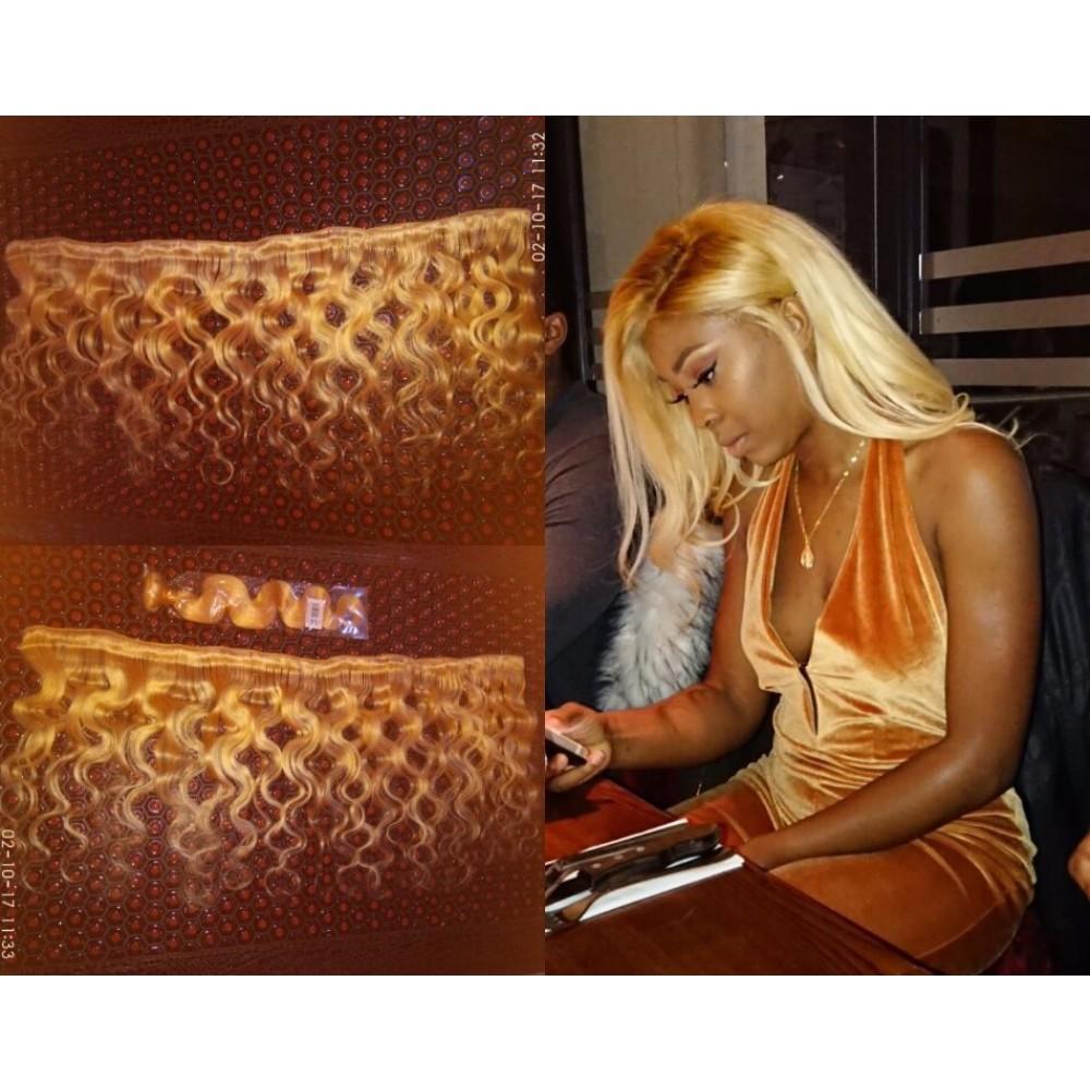 8A #613 Blonde Body Wave Hair Bundles 4-5 Bundles