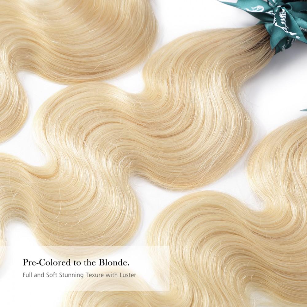8A #T1B/613 Body Wave Hair Bundles 1:9
