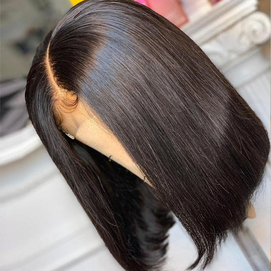 T Part 13x4 Bob Wig Straight Virgin Human Hair