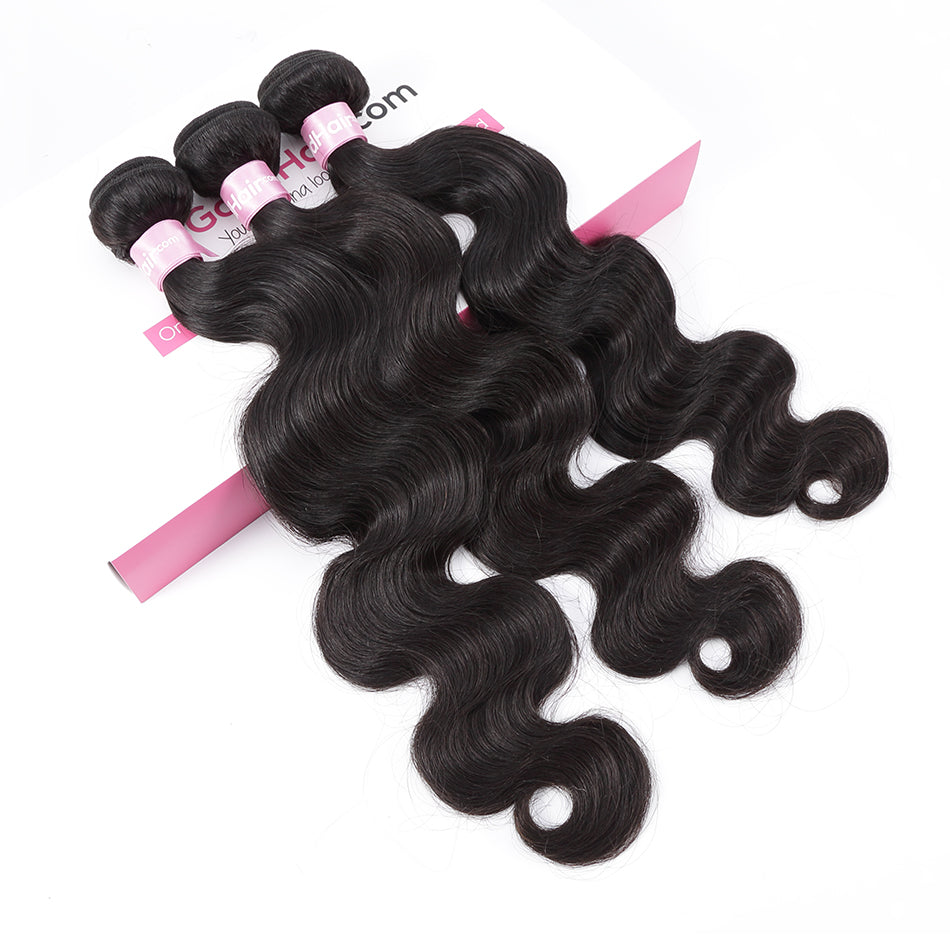 7A 3 Bundles Brazilian Hair With Frontal Body Wave