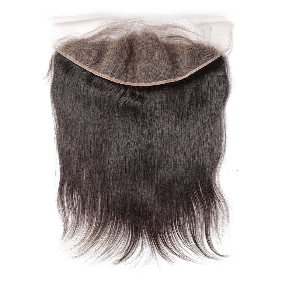 13x4 Lace frontal Human hair straight