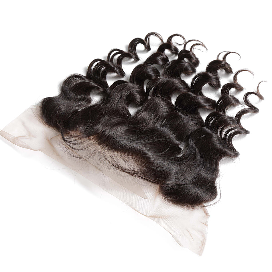 13x4 Lace frontal Human hair loose wave