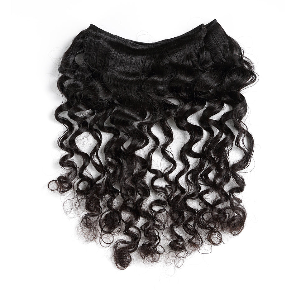 7A 3 Bundles Hair Weave Brazilian Hair With Lace Closure Loose Wave