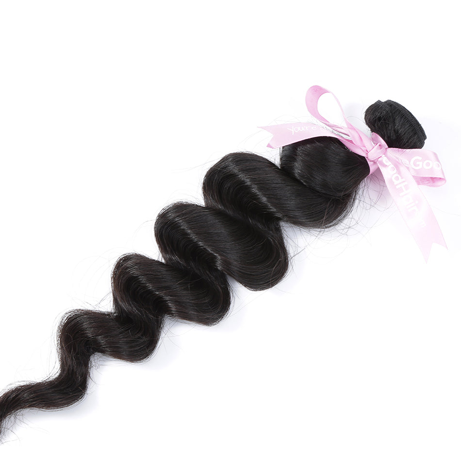 7A 3 Bundles Brazilian Hair With Frontal Loose Wave