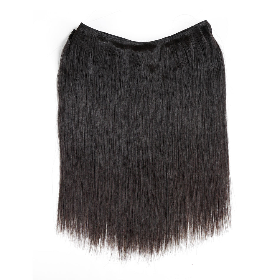 7A 3 Bundles Brazilian Hair With Frontal Straight
