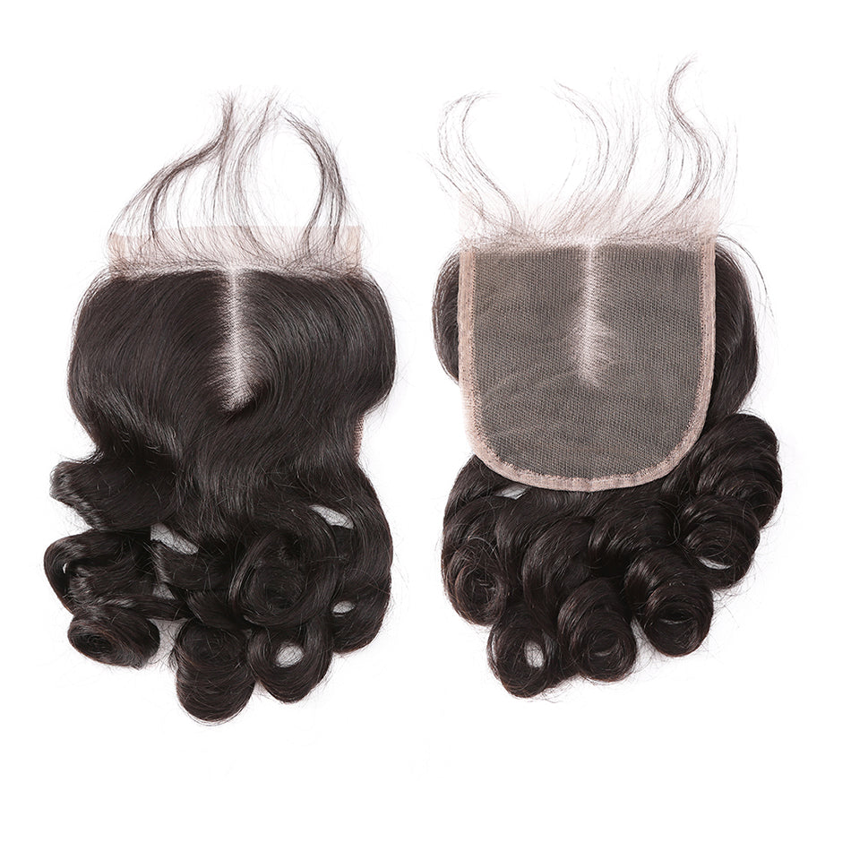 7A 3 Bundles Hair Weave Brazilian Hair With Lace Closure Loose Wave