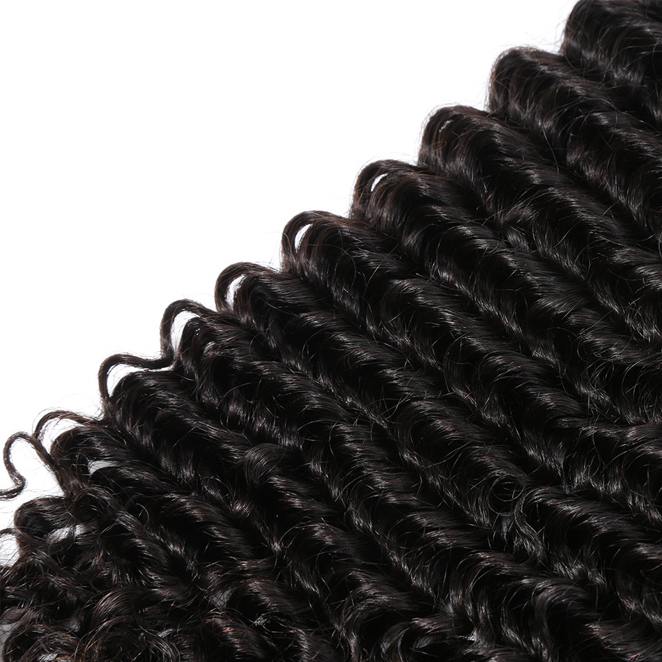 7A Hair Weave Peruvian Virgin Hair Deep Curly