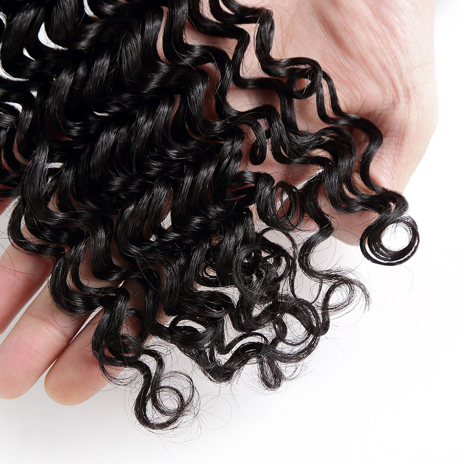 7A Hair Weave Peruvian Virgin Hair Deep Curly