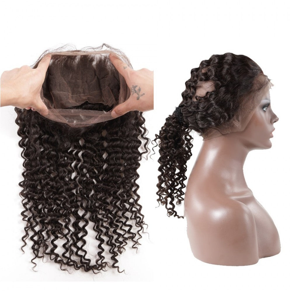 Brazilian Hair 360 Lace Frontal Deep wave