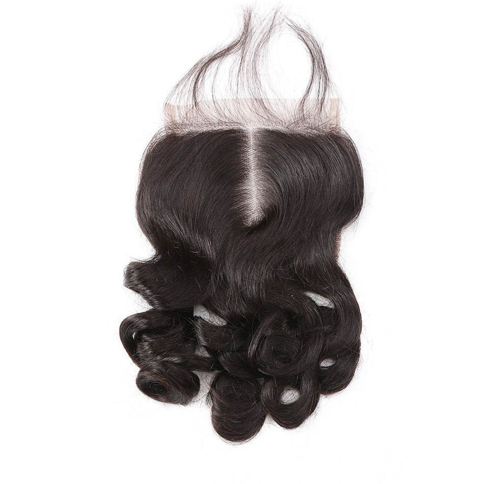 4x4 lace closure brazilian hair loose wave