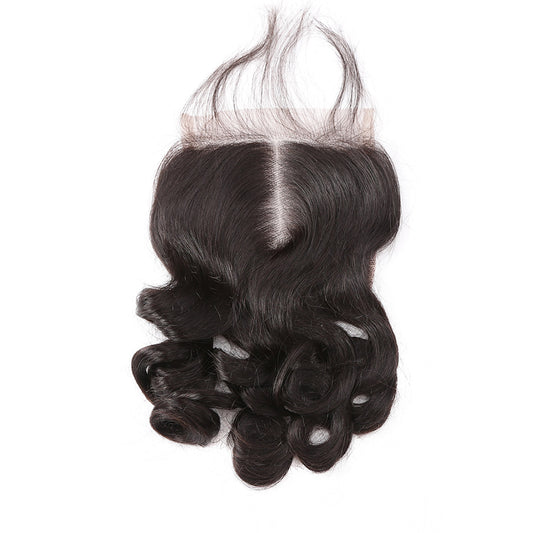 4x4 lace closure brazilian hair loose wave