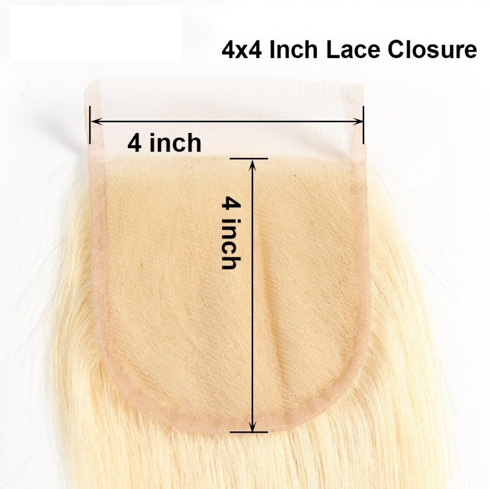 #613 Blonde 4x4 Lace Closure Body Wave