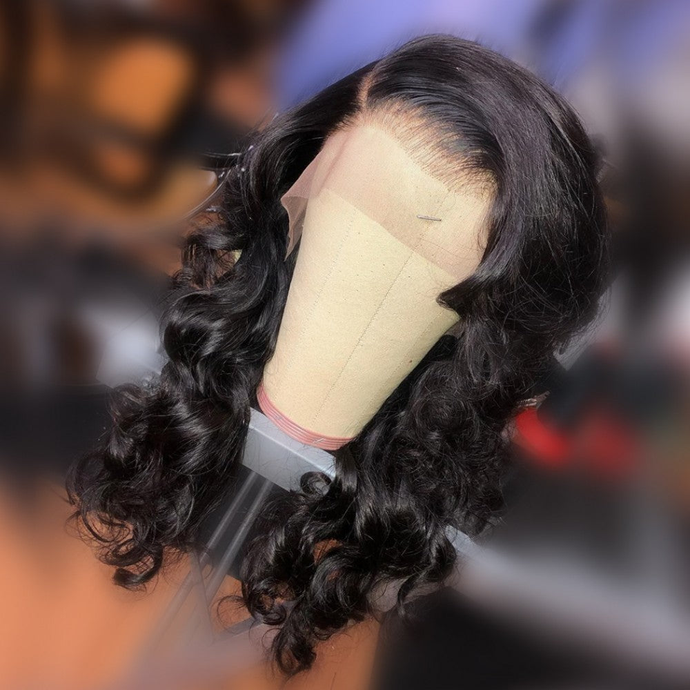 180% Density Breathable 360 Lace Wig Pre Plucked Loose Wave