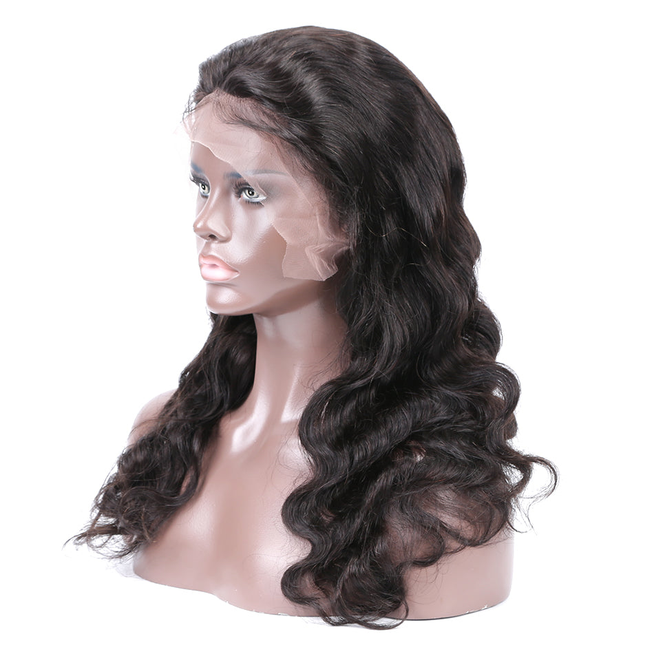 Pre bleached knots best virgin human hair full lace wig body wave