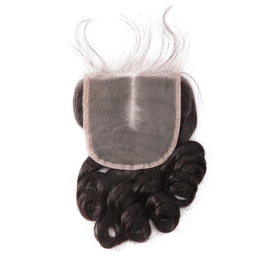 4x4 lace closure brazilian hair loose wave