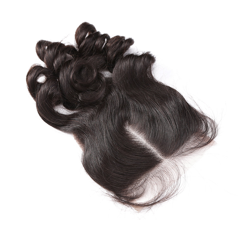 4x4 lace closure brazilian hair loose wave