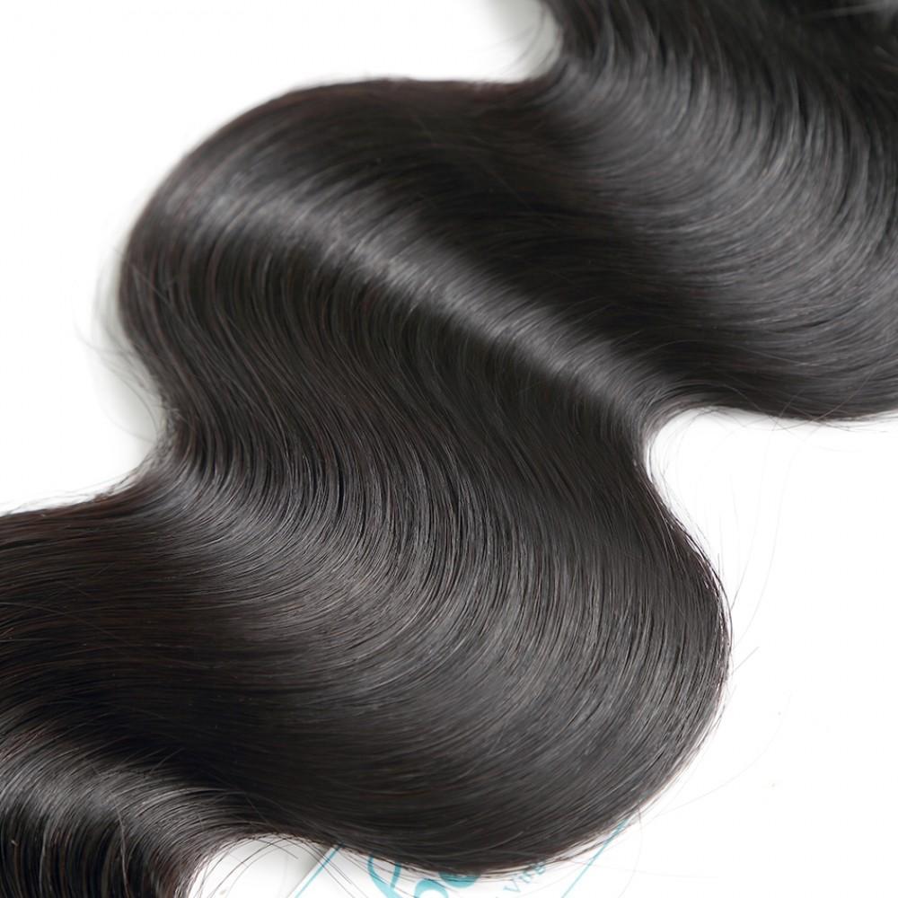 7A 4 Bundles Hair Weave Brazilian Hair With Lace Closure Body Wave
