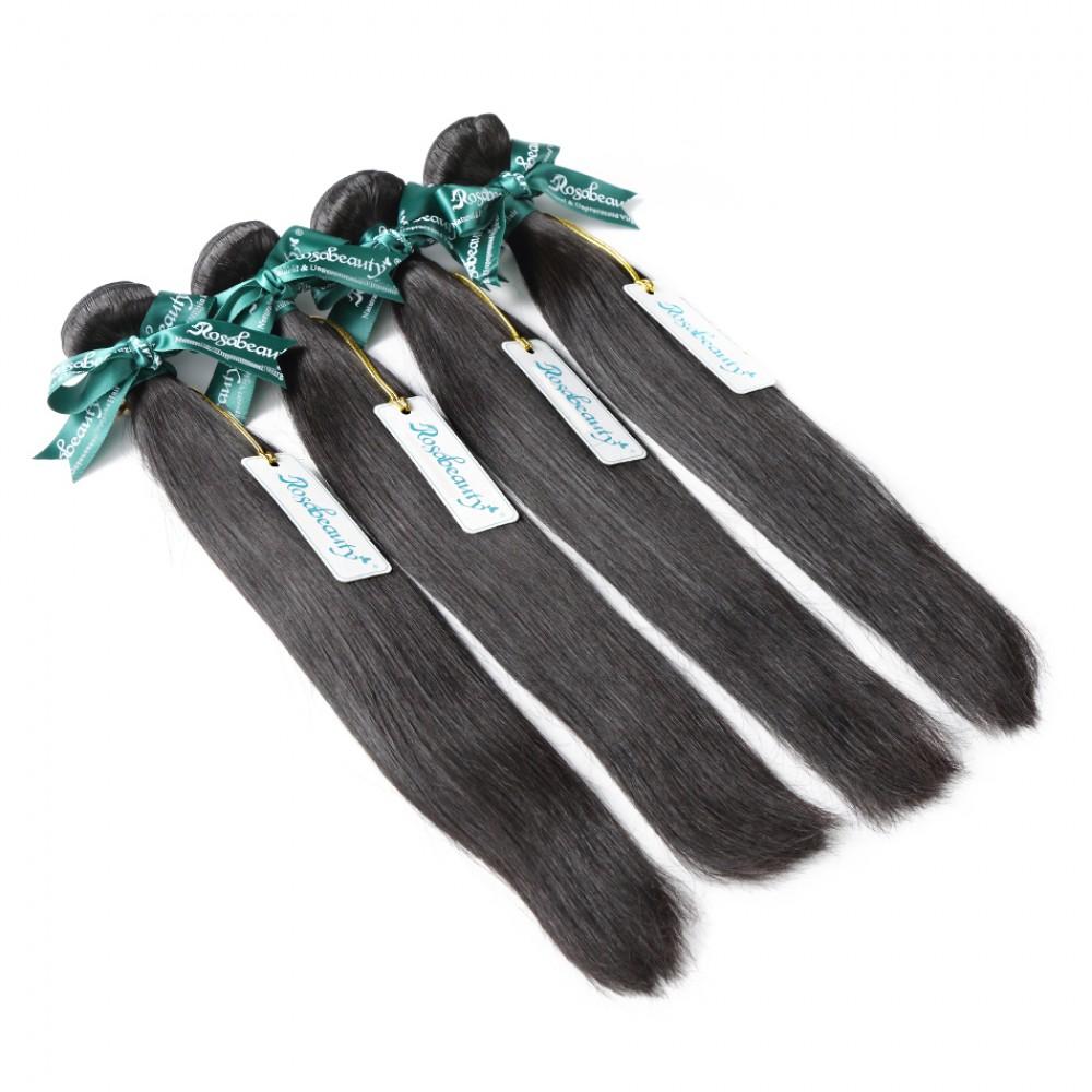 7A 4 Bundles Brazilian Hair With Frontal Straight