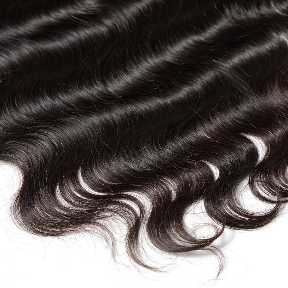 7A 2Bundles Brazilian Hair with Frontal Body Wave
