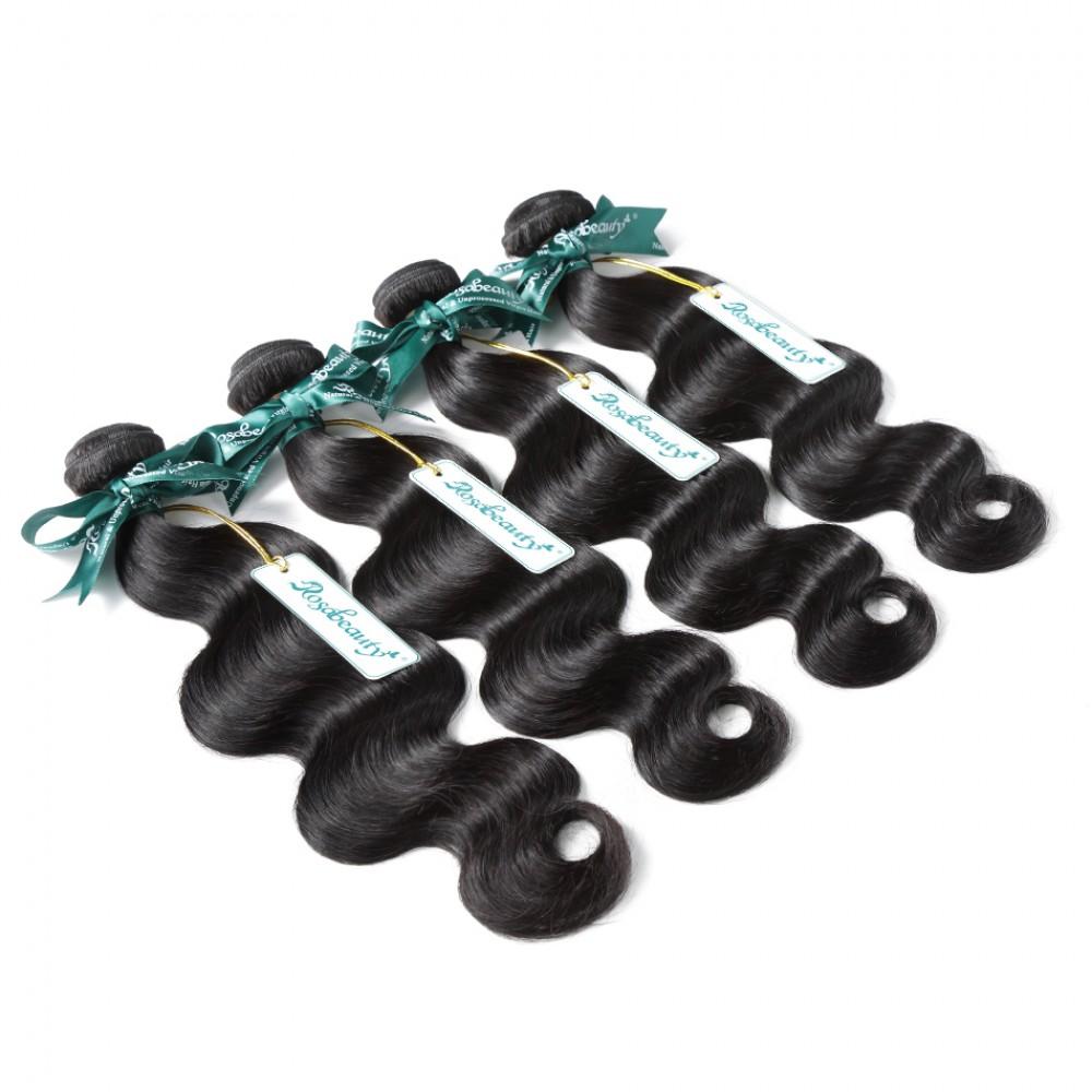 7A 4 Bundles Brazilian Hair With Frontal Body Wave