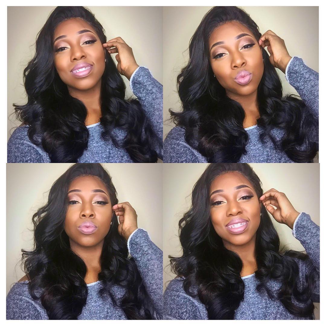 Pre bleached knots best virgin human hair full lace wig body wave