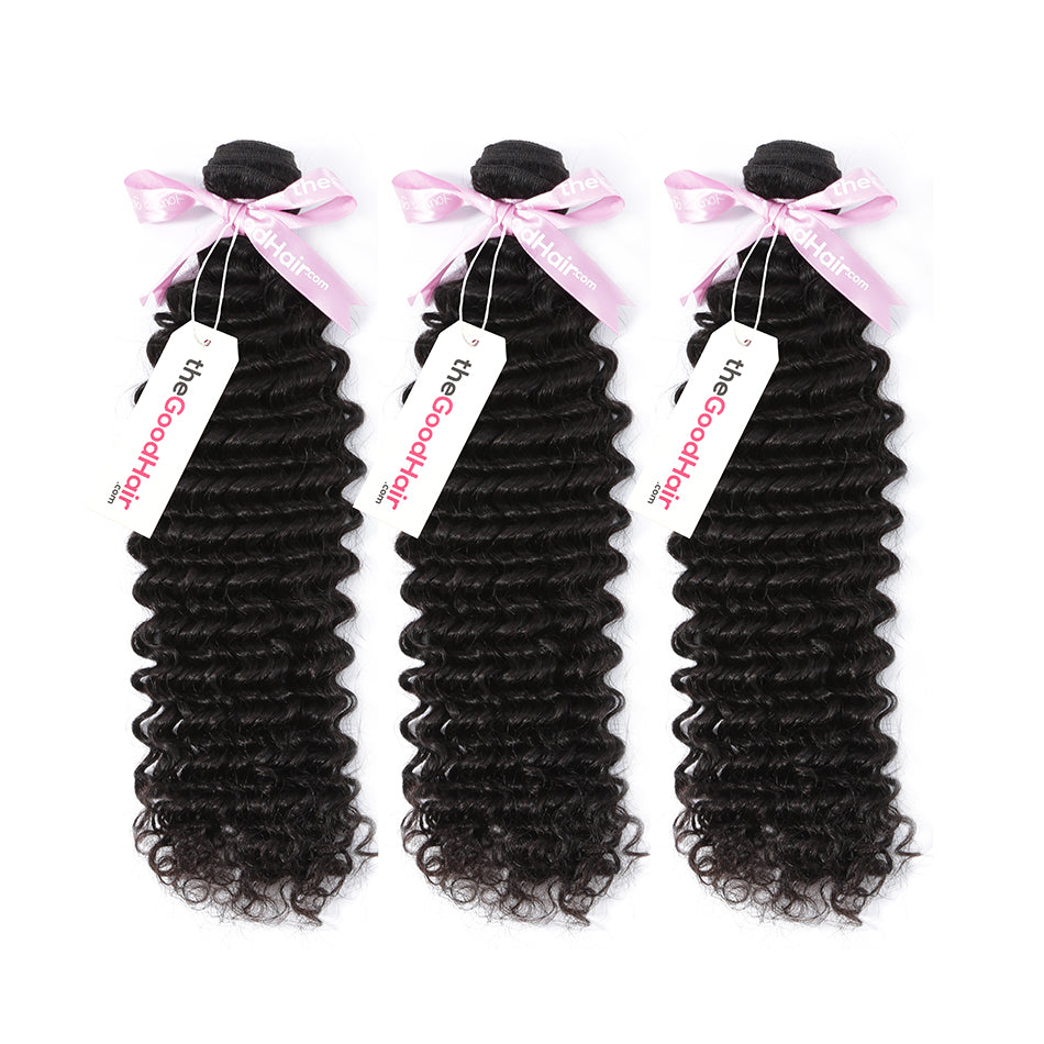7A Hair Weave Peruvian Virgin Hair Deep Curly