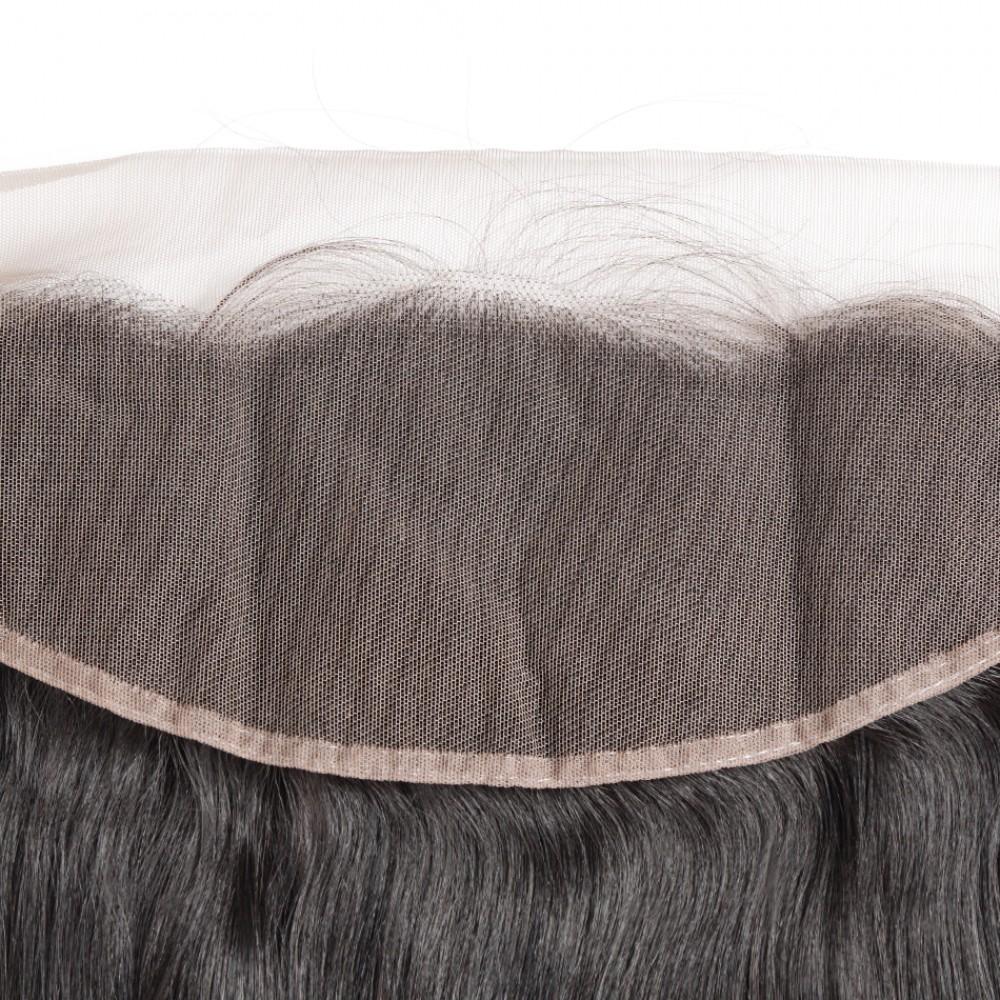 7A 2 Bundles Brazilian Hair with Frontal Straight