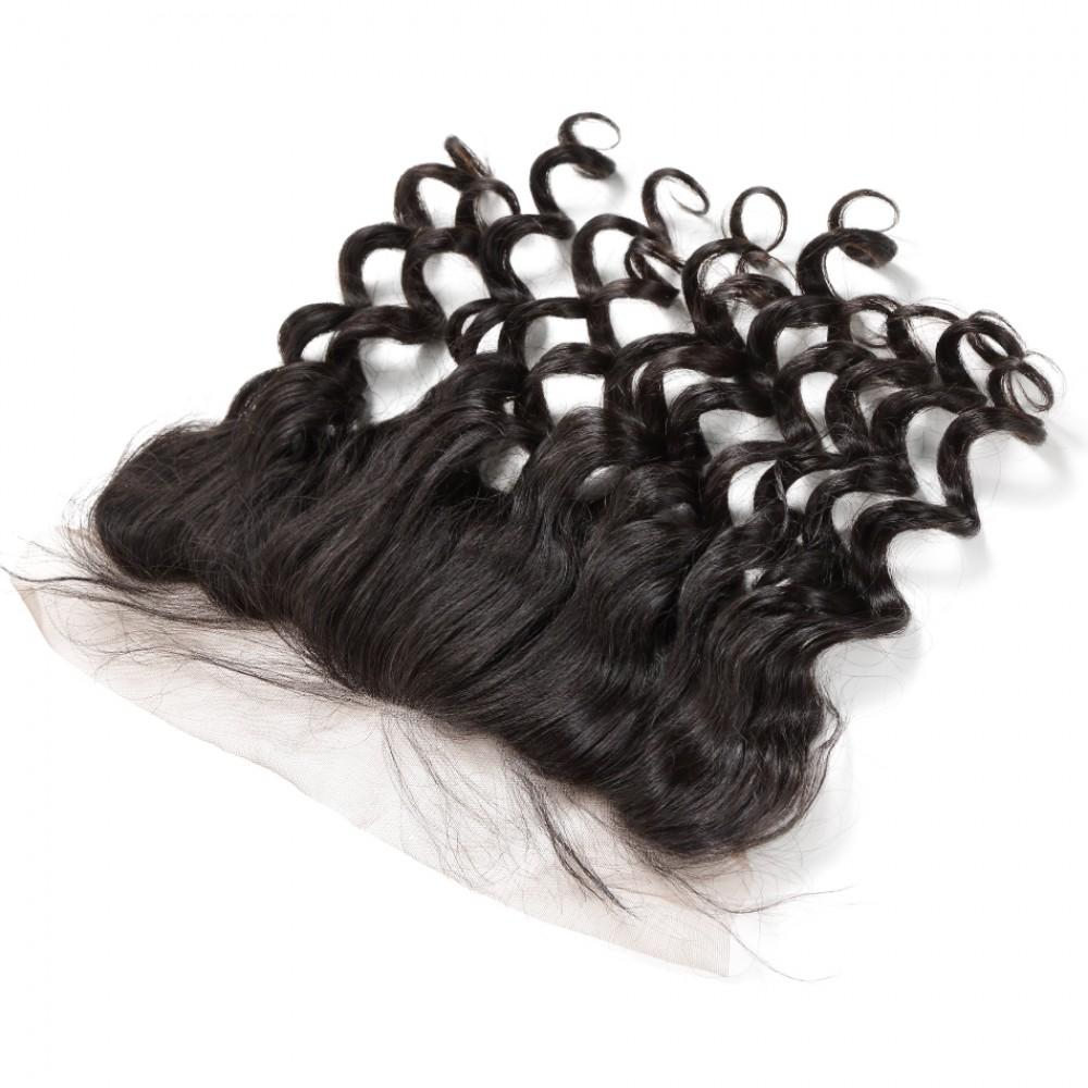 7A 2 Bundles Brazilian Hair With Frontal Loose Wave