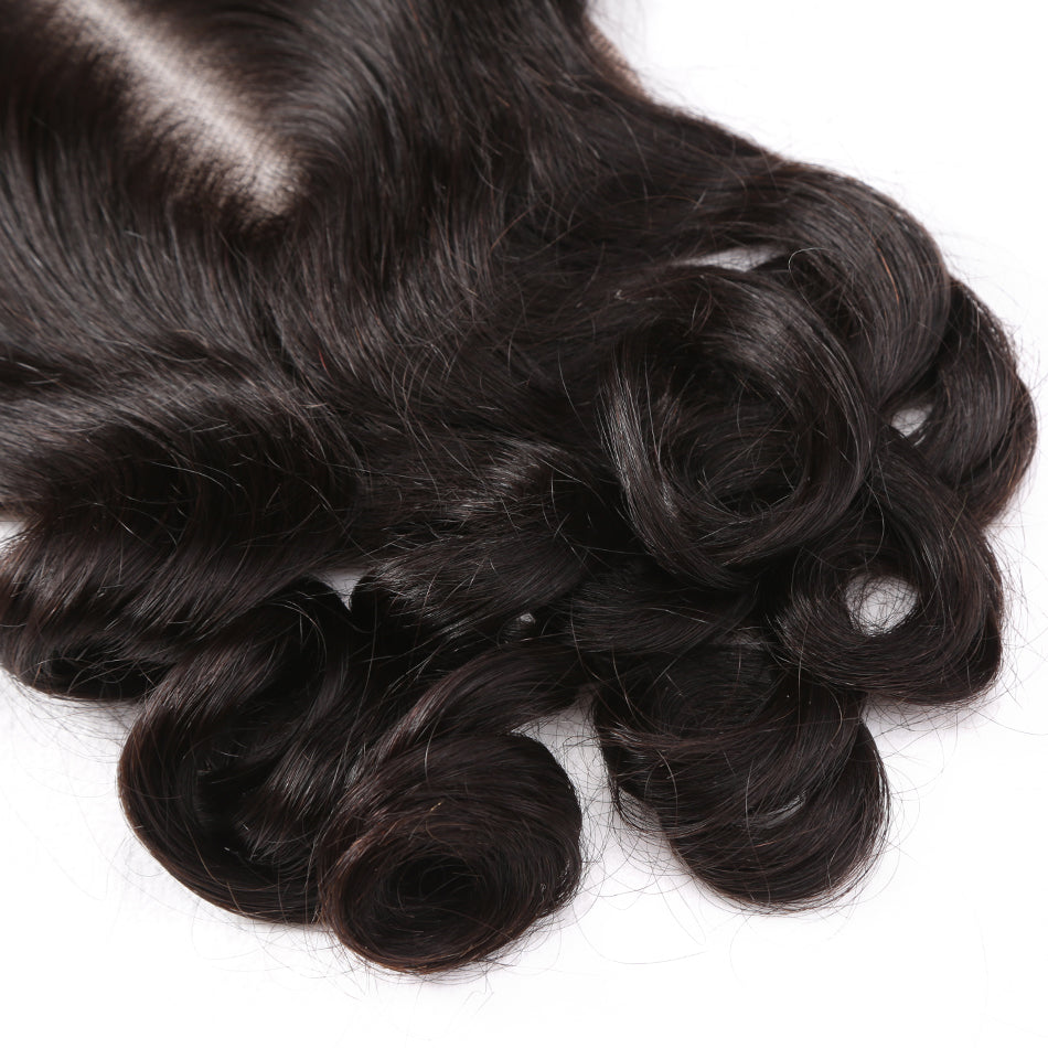 4x4 lace closure brazilian hair loose wave
