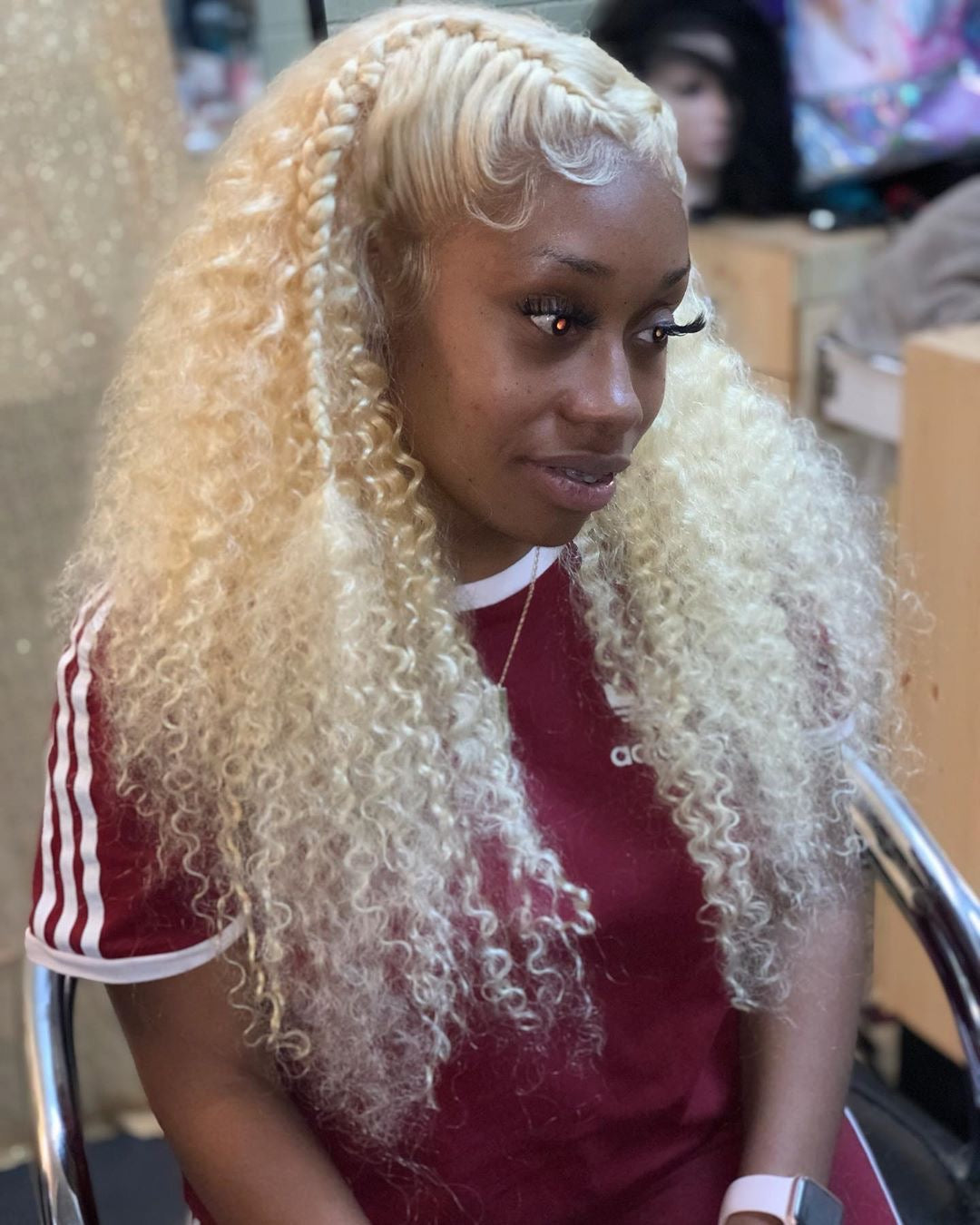13x4 #613 Deep Wave Blonde Hair Virgin Human Hair Lace Front Wig