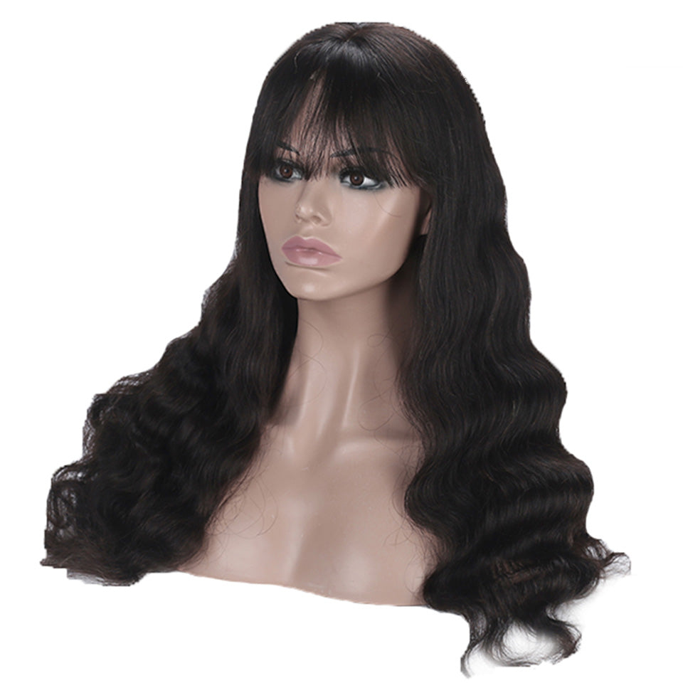 Full Machine Made Wig Body Wave Human Hair
