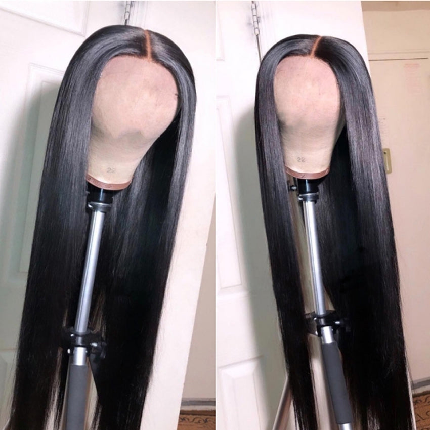 Full Machine Made Wig Straight Human Hair