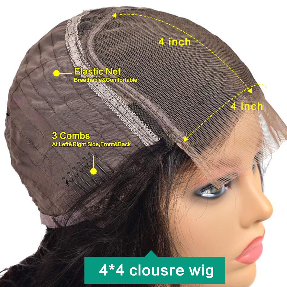 4x4 Body Wave Bob Wig Human Hair Wigs
